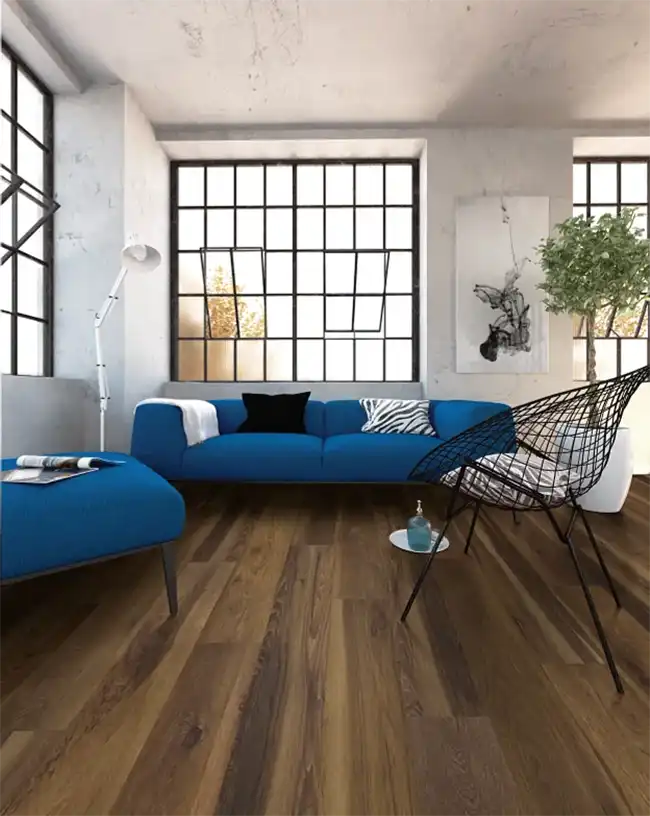 Living room with Luxury Vinyl