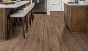 Hardwood flooring in kitchen area